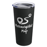 Motorcyclist Map Insulated Travel Mug (20 oz)